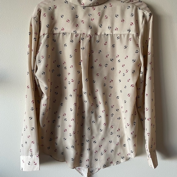 🎁3/$30 Anchor Collared Crop Blouse - Picture 7 of 7